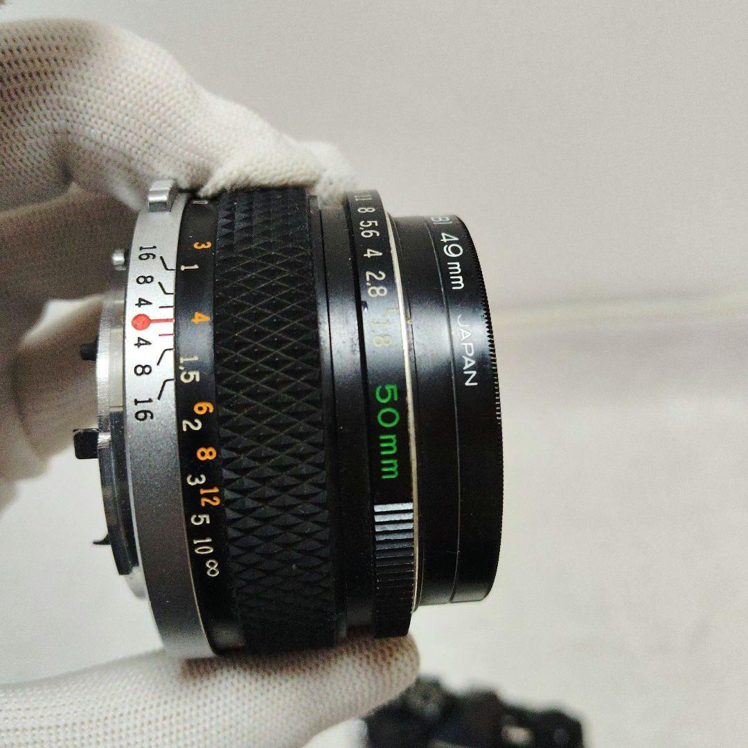 【美品】OLYMPUS OM-1 F.ZUIKO50mmf1.8露出OKケース付