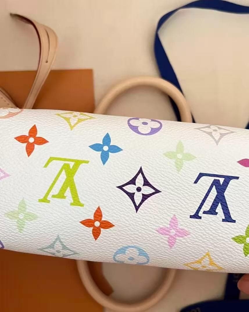 Louis ☆Vuitton ハンドバッグ ホワイト/マルチカラー