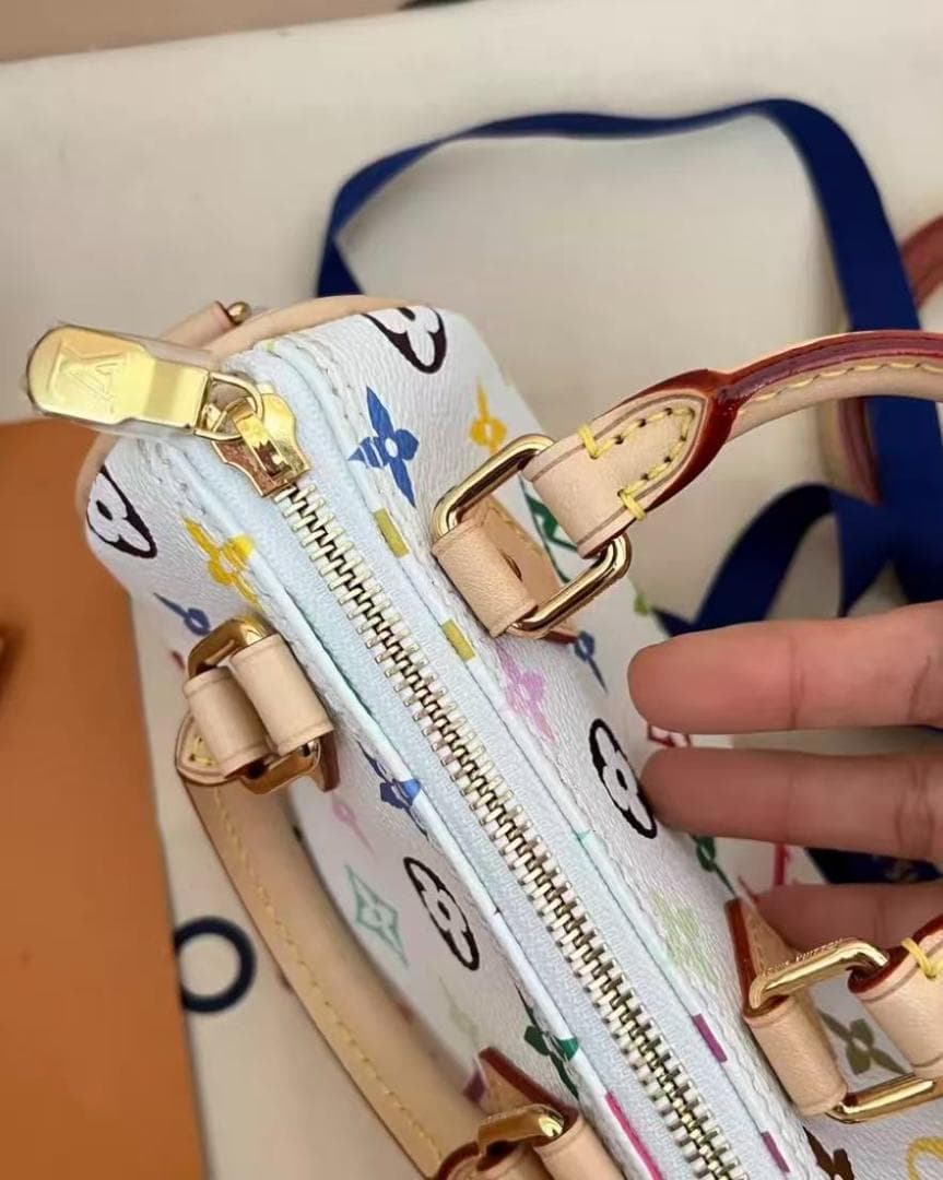Louis ☆Vuitton ハンドバッグ ホワイト/マルチカラー