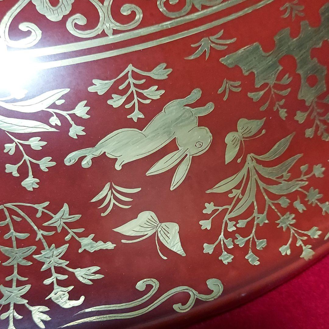 朱金蘭正倉院狩猟図大皿