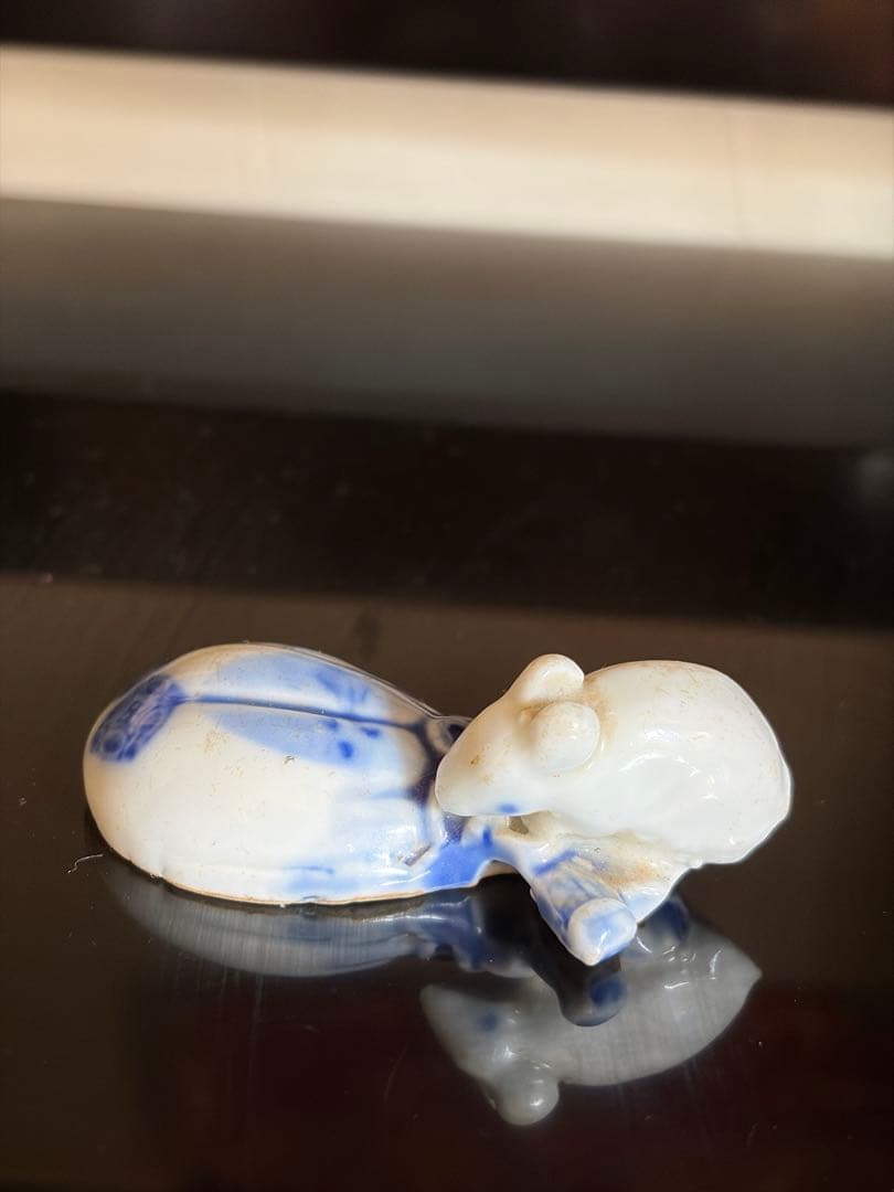 【名家蔵出し 生出し品】 宝袋鼠置き物 開運商売繁盛子孫繁栄の吉祥象徴　開運