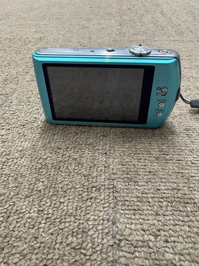 【美品】Panasonic LUMIX DMC-FX70 ブルー コンデジ 純正