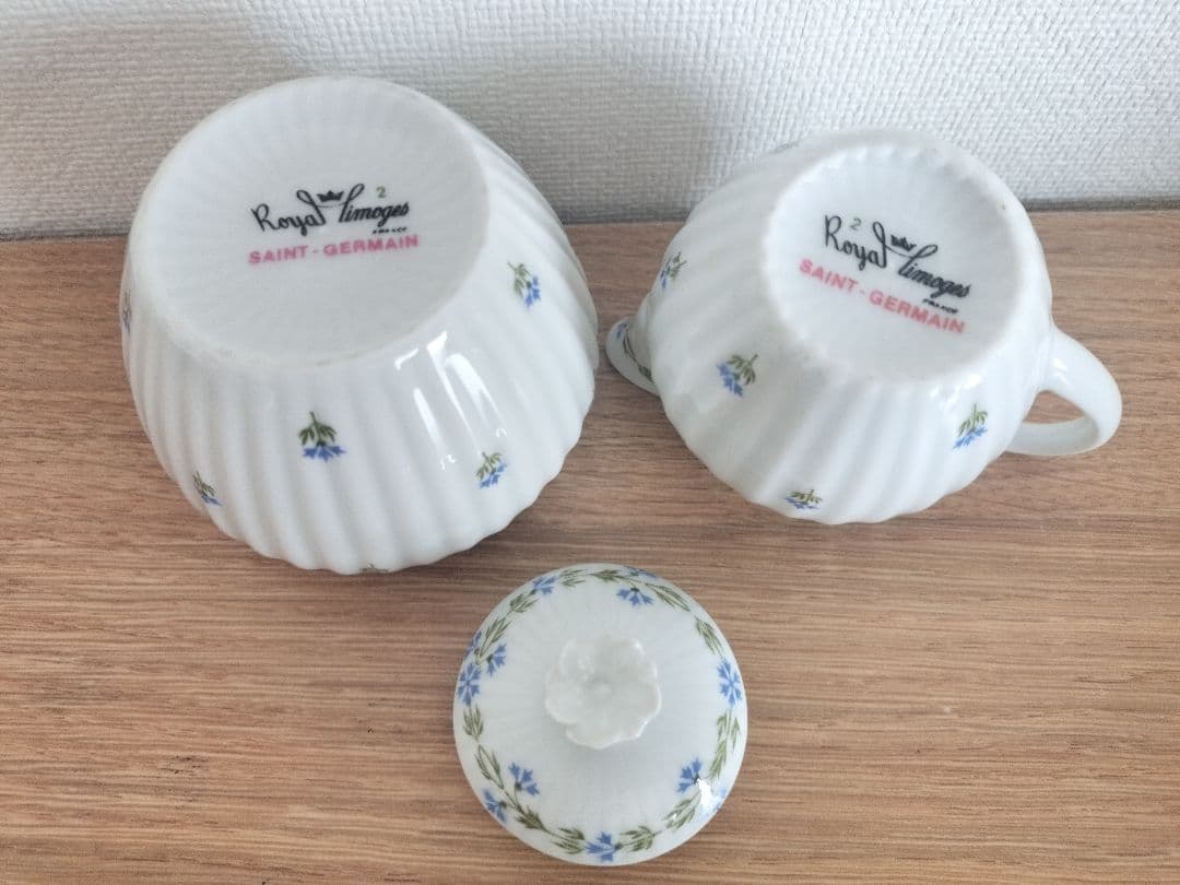 お値下げしました、ヴィンテージリモージュ　ティーカップ&ソーサー　ティーセット
