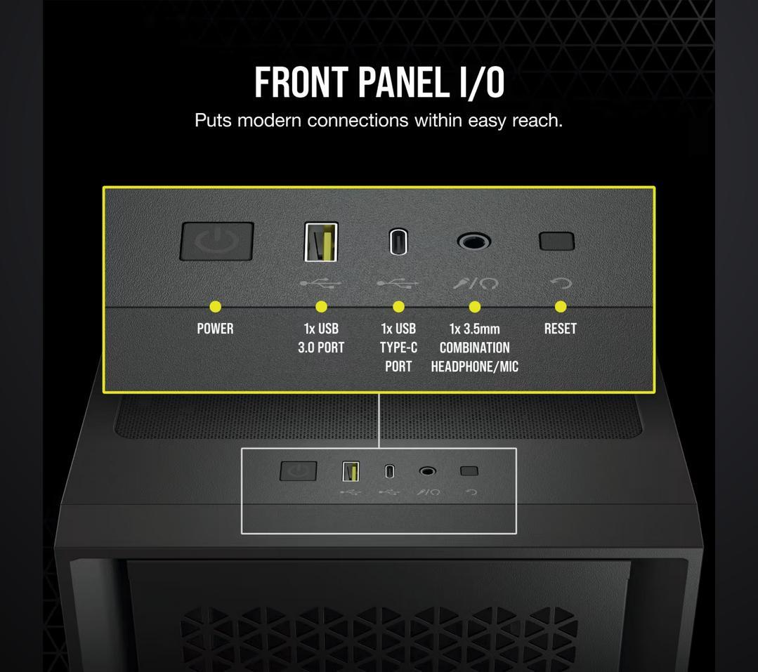CORSAIR 4000D エアフロー強化ガラス製ミドルタワー ATX ケース