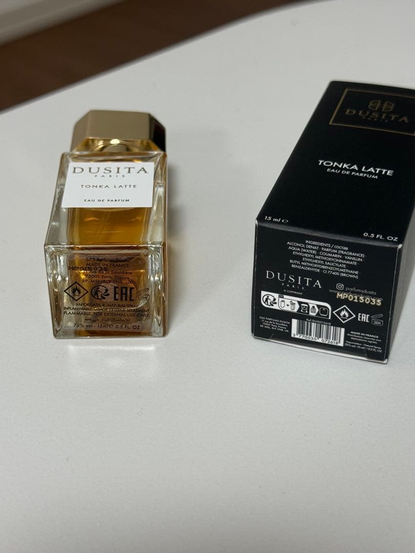 香水(ユニセックス) DUSITA TONKA LATTE Eau de Parfum 15ml