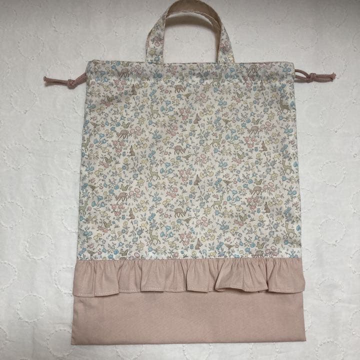 リバティ　フリル　体操袋　ランチョンマット　ハンドメイド