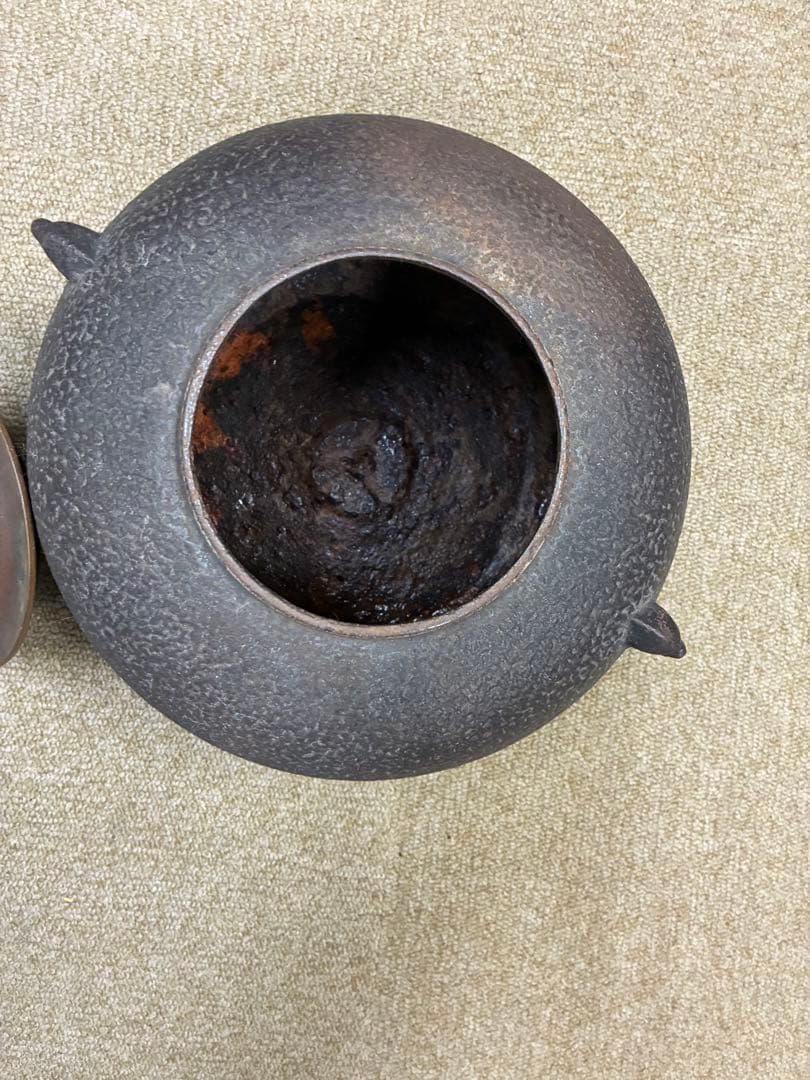 鋳鉄製 電気式 茶釜 取っ手付き