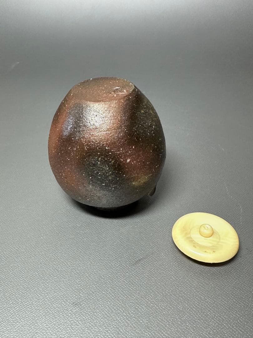 茶入れ　肩衝茶入れ　牙蓋　振り出し　名物裂　お仕覆　お茶道具　美品