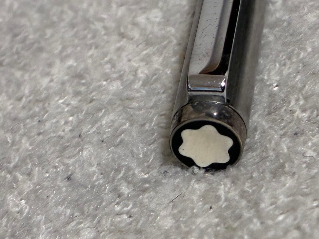 ◾️ MONT BLANC モンブラン◾️2色ボールペン◾️ツイスト式◾️シルバー◾️