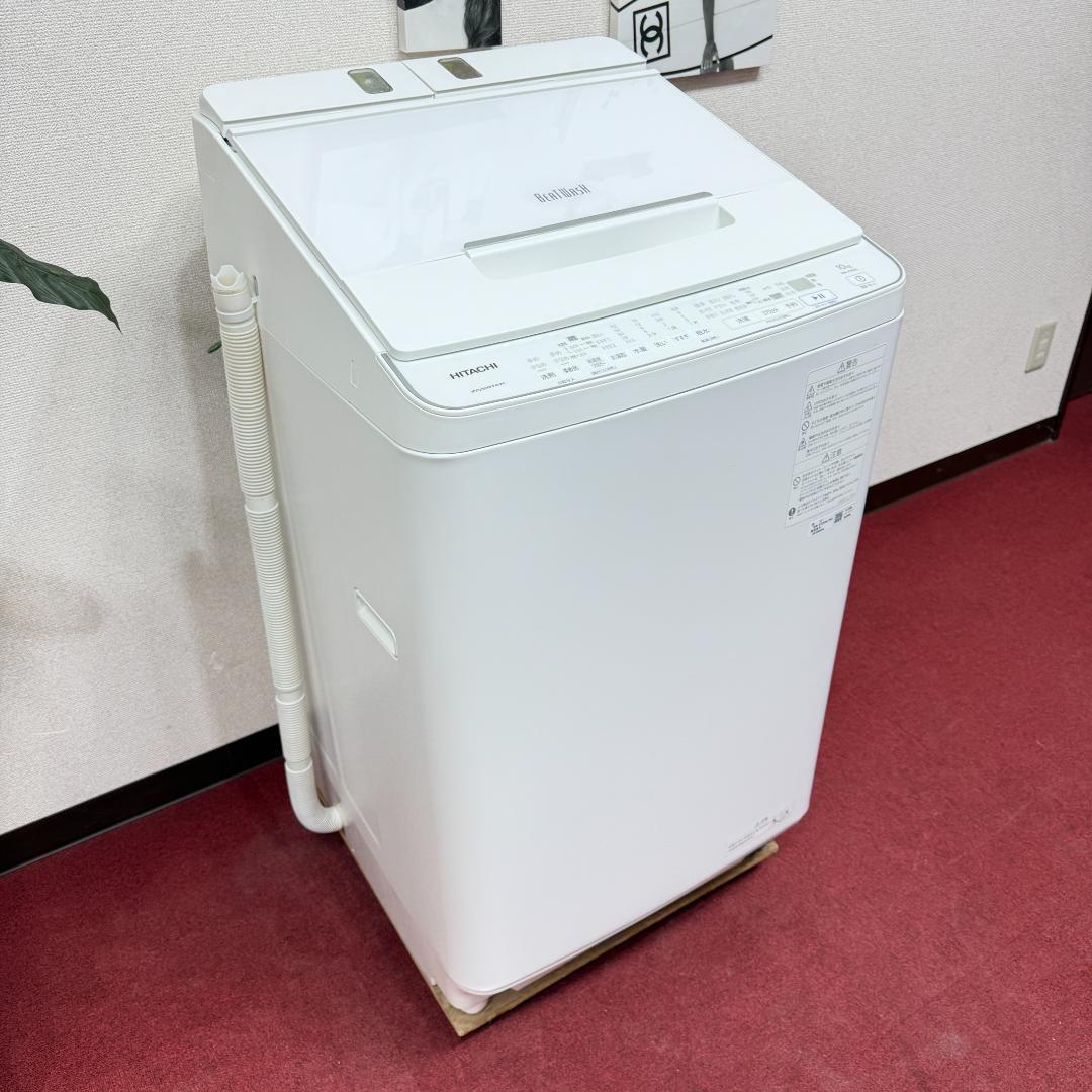 全国送料無料　超美品日立縦型洗濯機2022年製　10㎏自動投入付　洗浄/除菌済み