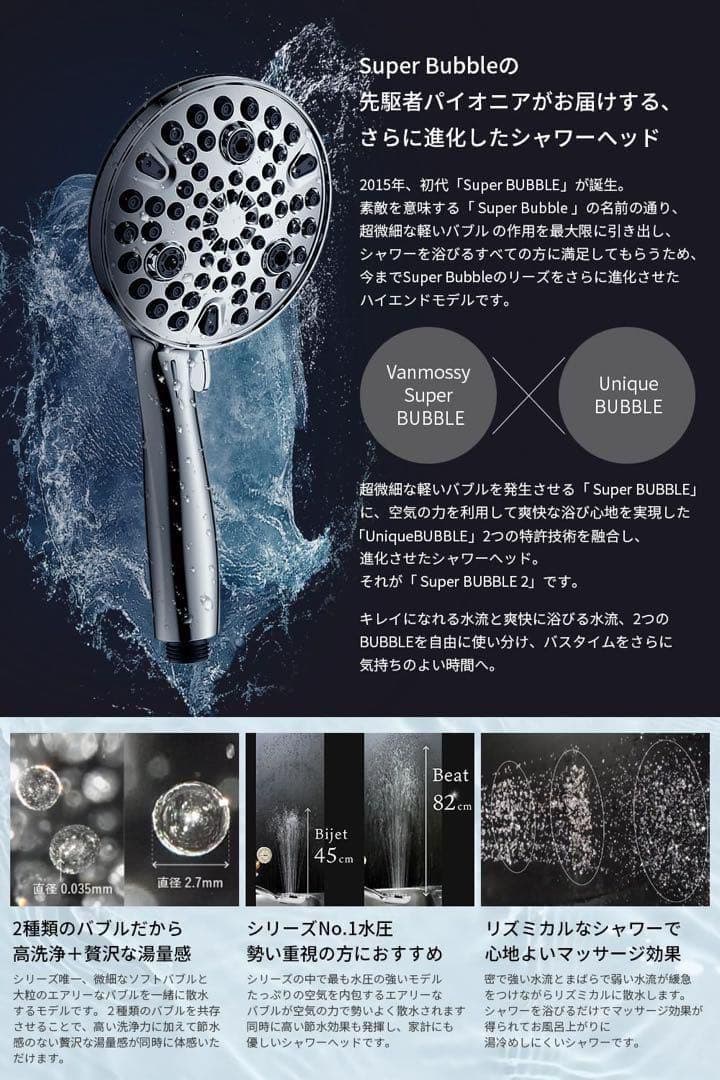 送料無料✨シャワーヘッド 節水シャワー ミスト ジェット 美肌 10段階モード