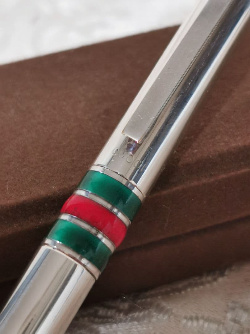 希少　ヴィンテージ　グッチ　GUCCI　ボールペン　シルバー 925　インク無し