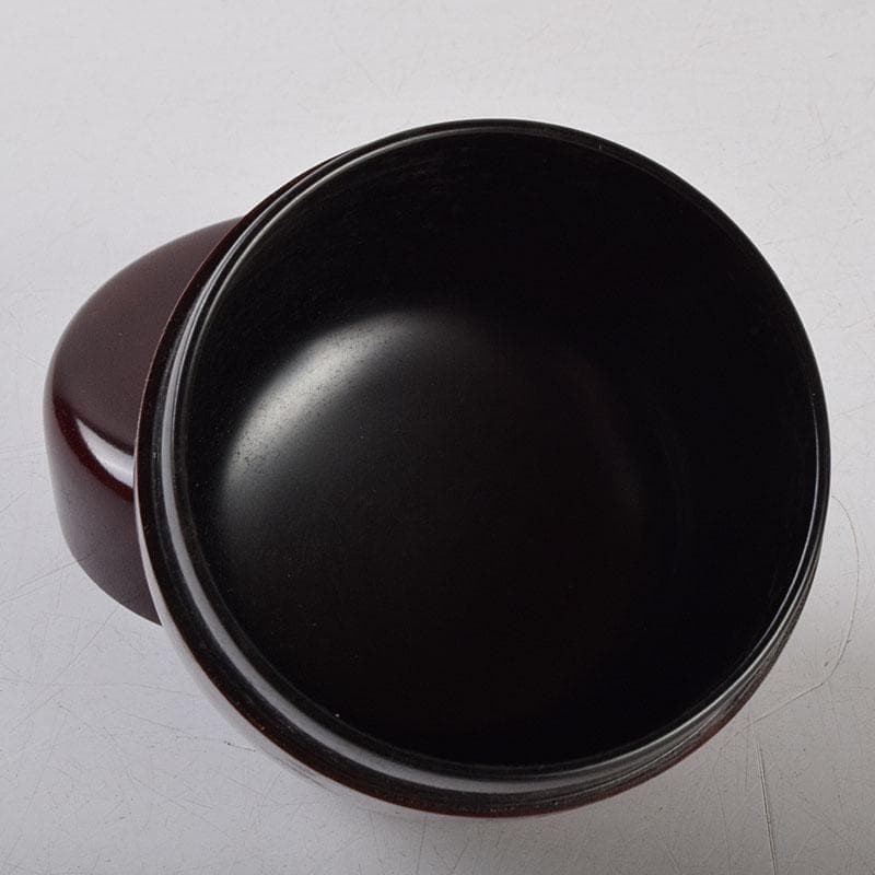 茶道具　溜塗　久田宗也(尋牛斎)作　中棗　共箱　V　8779