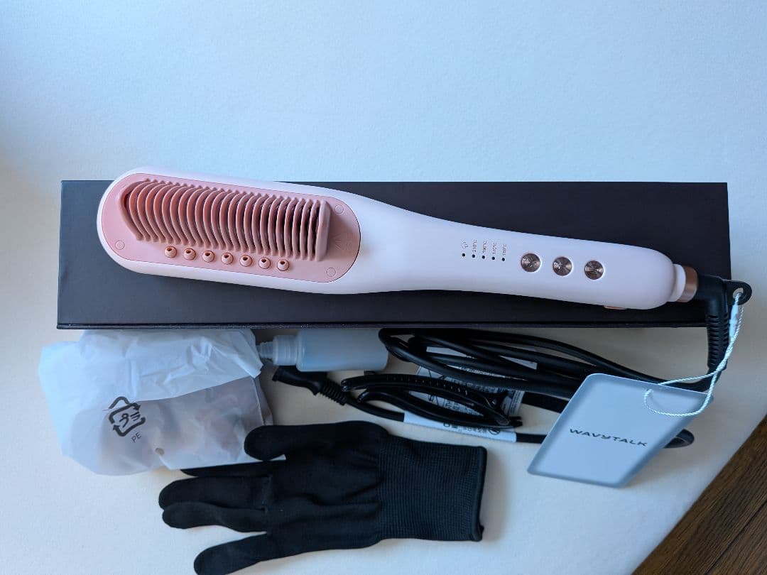 【未使用品】WAVYTALK スチームストレートブラシ ピンク正規品