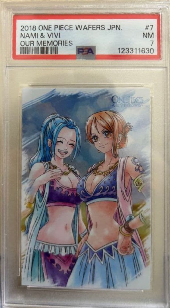 PSA7 2018 ワンピースウエハース アワーメモリーズ　ナミ＆ビビ