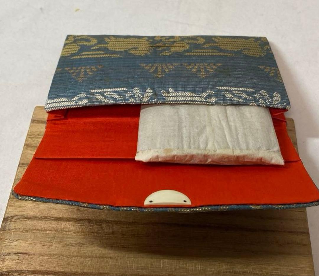 茶道具 古帛紗 挟み 京都 西陣織り？ 裏千家 ヴンテージ品