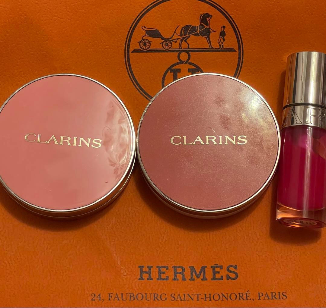 CLARINS　現行品　チーク　限定リップオイル　完売カラー