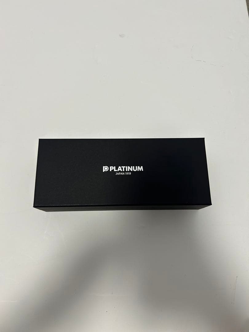 PLATINUM 青色 万年筆 未使用 箱付き