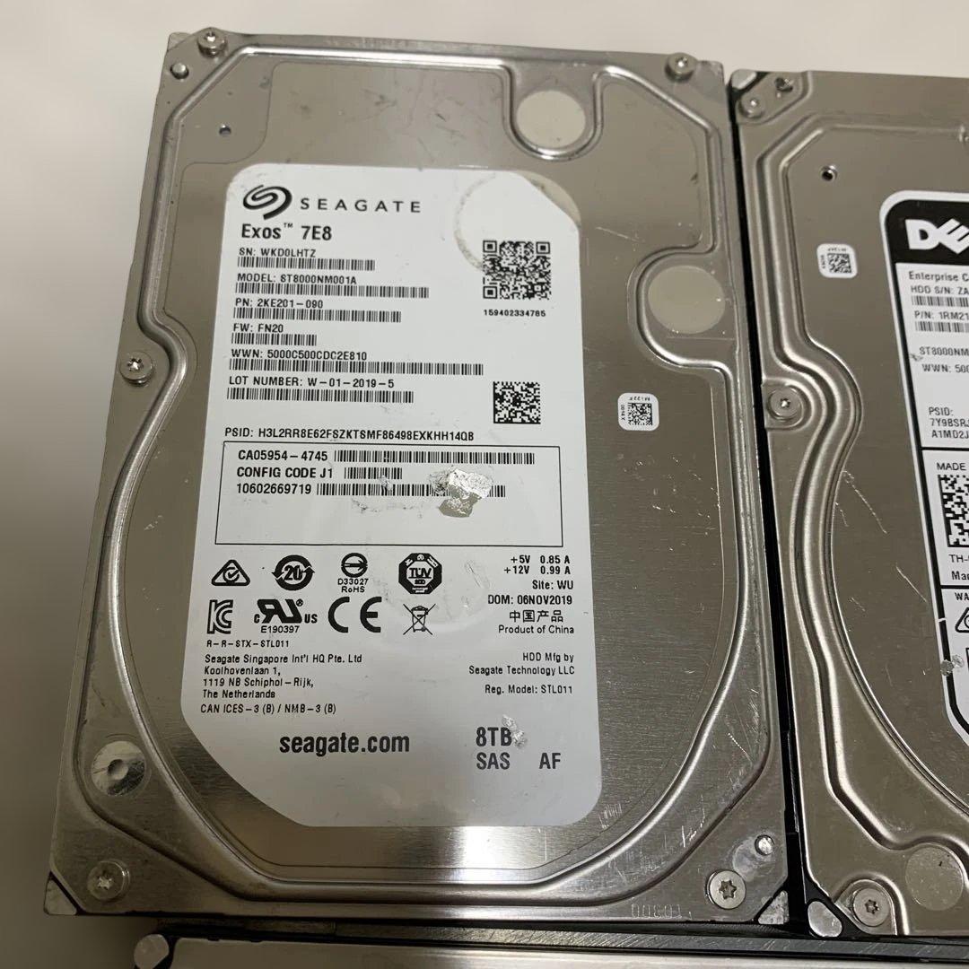 SAS HDD まとめ売り 8TB×2 3TB×1 合計3台 ジャンク