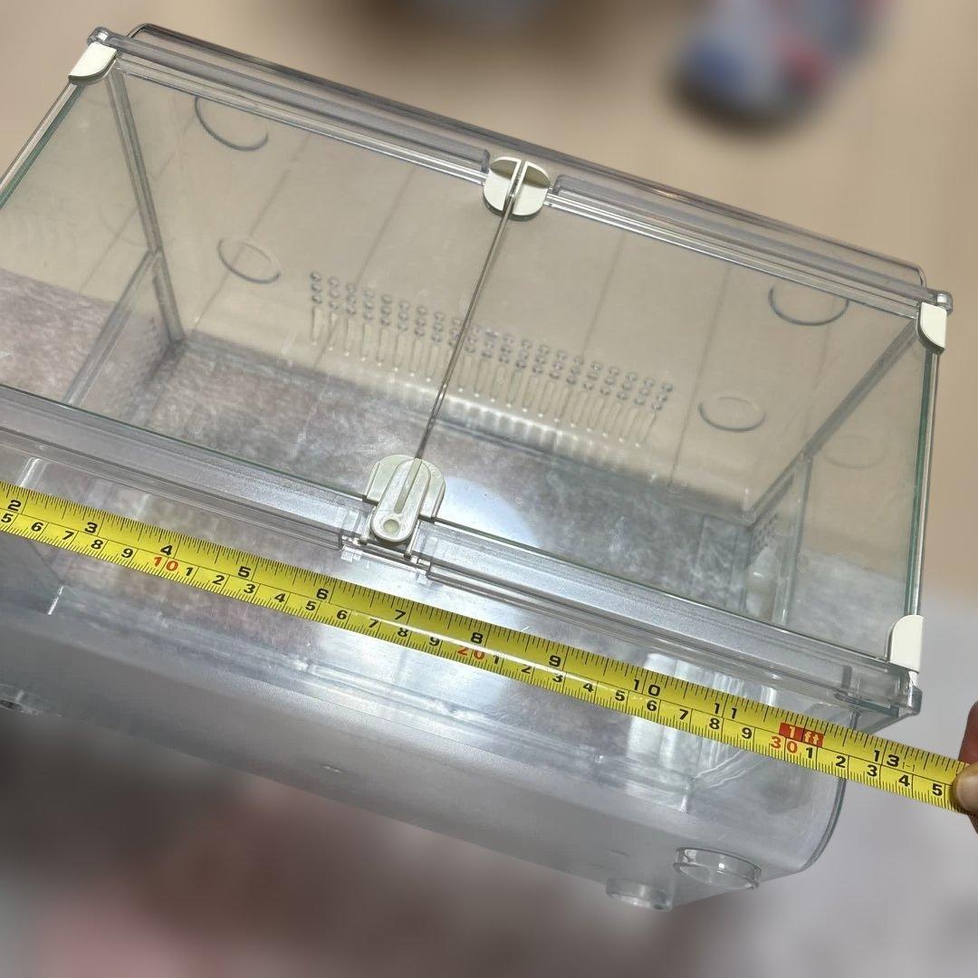 透明中型ハムスターケージと付属品