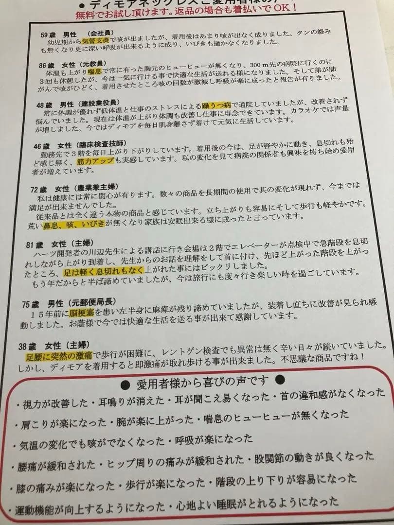 大幅値下げ　ディモアネックレス【正規品】