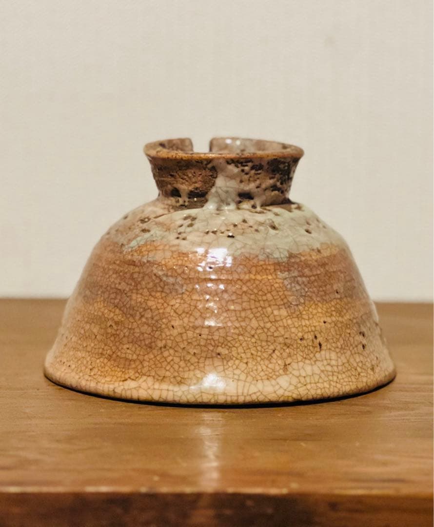 江戸後期 萩茶碗 割高台 雨漏り景色 茶道具 古美術