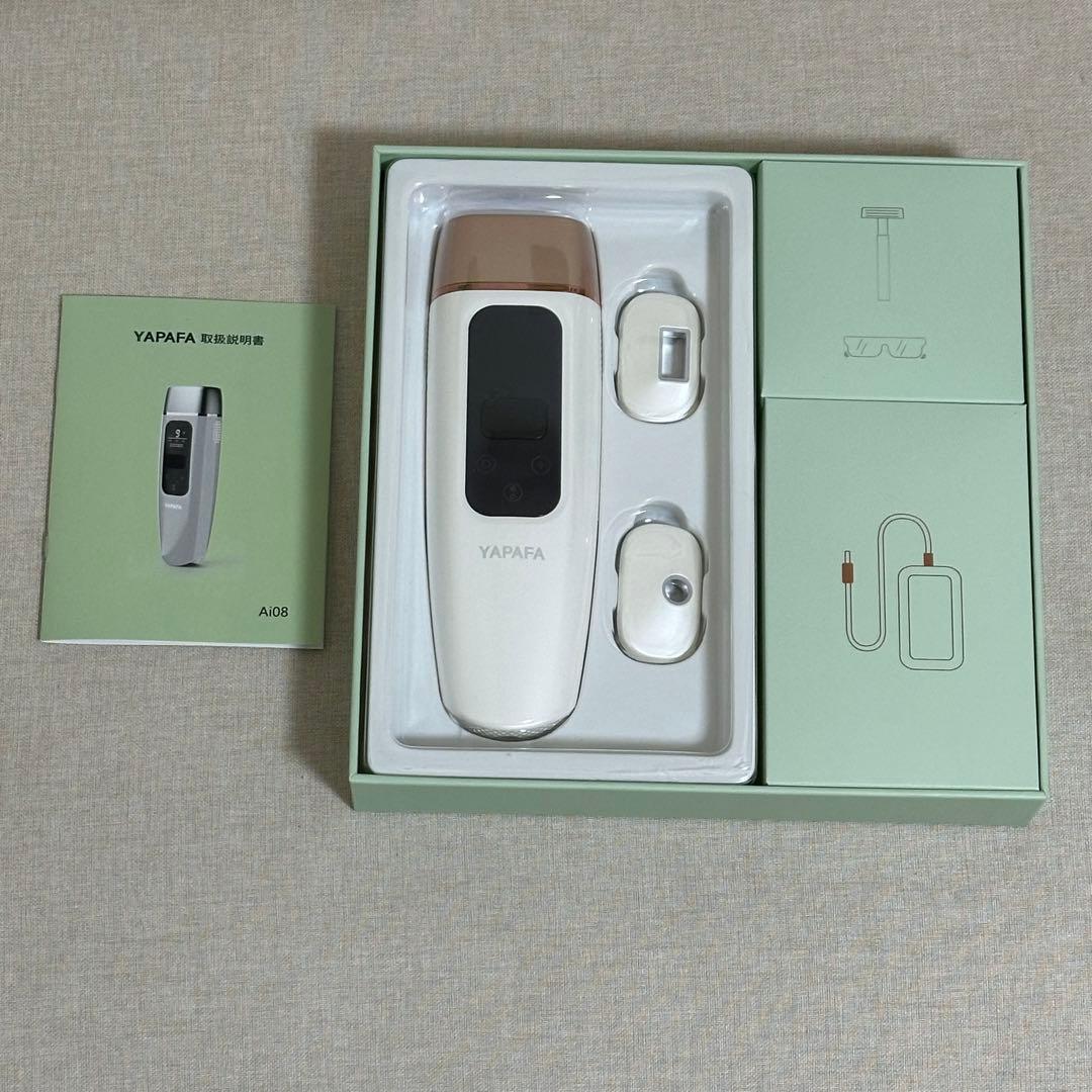 美品✨ YAPAPA IPL光脱毛器 本体・替え用ヘッド付き 脱毛 セルフケア