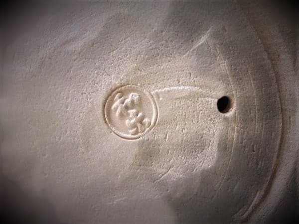 福を呼ぶおじいさんの置物 京焼 和楽 陶製人形 老人 金箔 置物 京人形 共箱