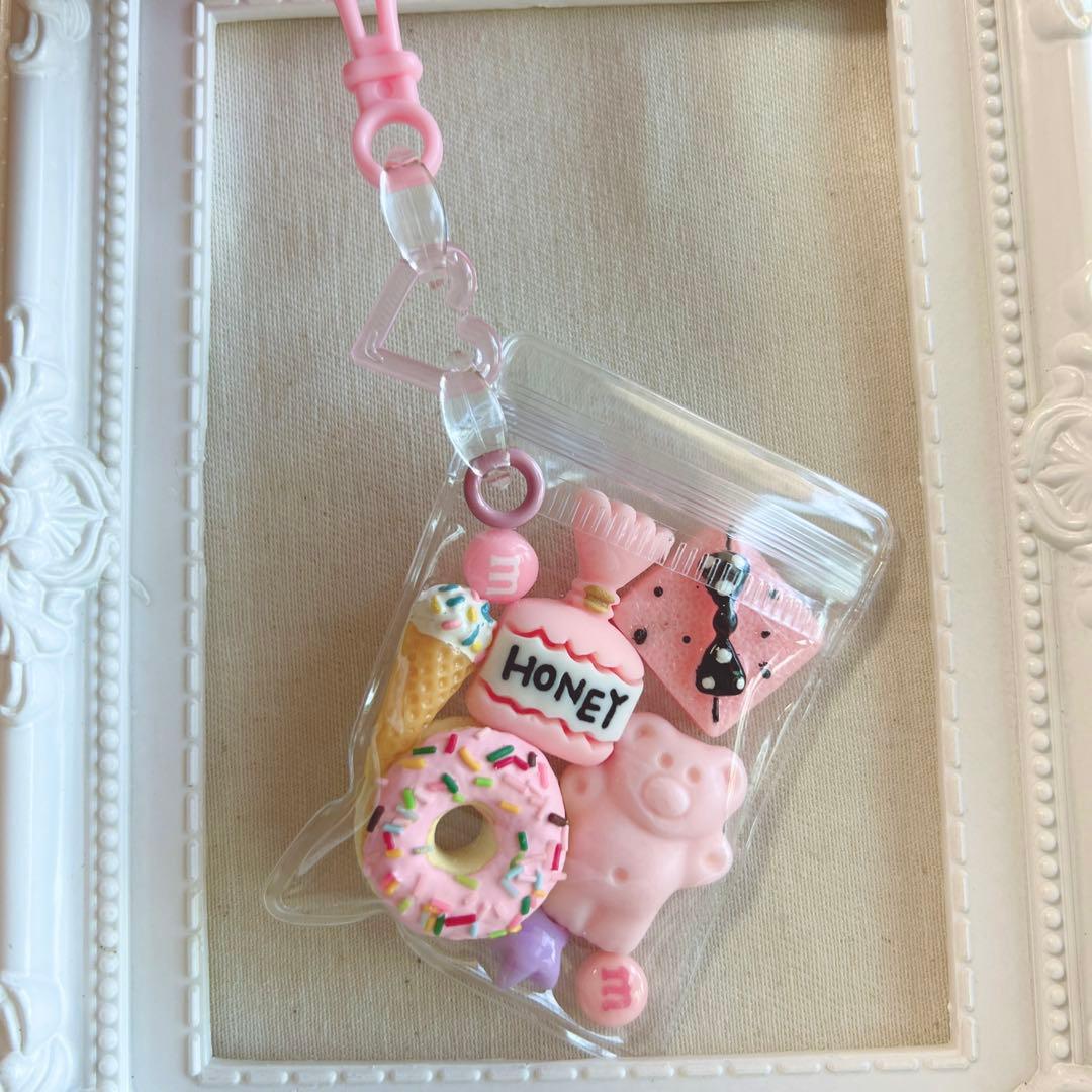 NO.203b 袋がB品 キャンディバッグキーホルダー 200個セット ハート