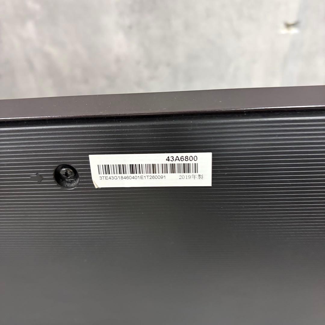 来　テレビ 43インチ ハイセンス 43A6800
