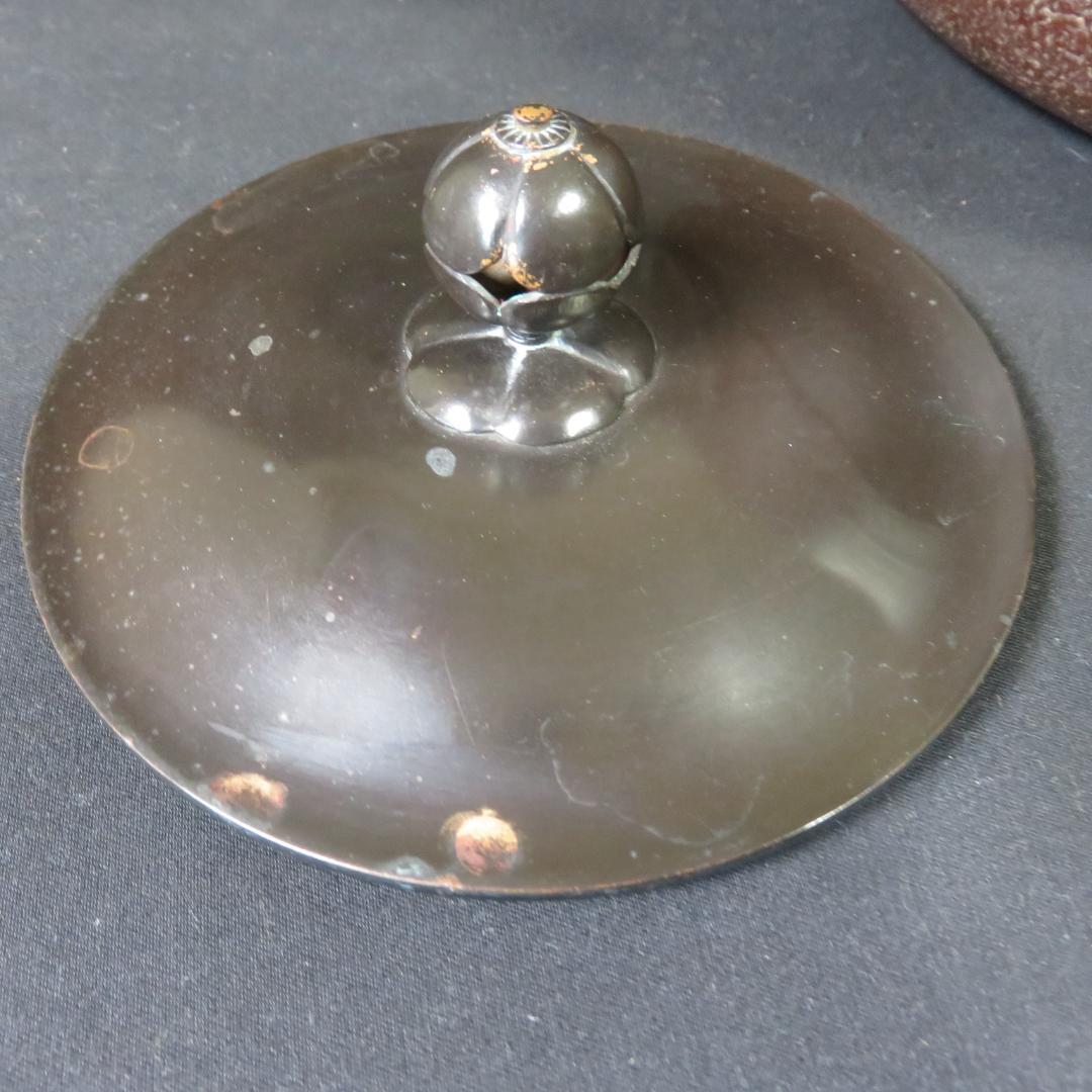 茶釜 萬代屋釜 高橋敬典 人間国宝 木箱 共箱 茶道具 茶器