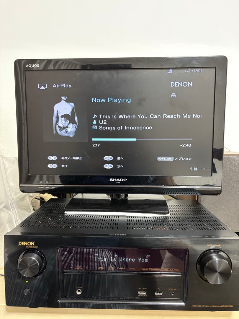 実働品デノンAVR-X1200W 7.2chDolbyAtmos/DTS:X対応