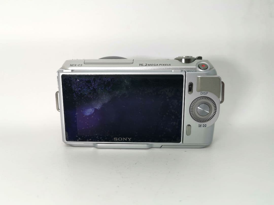 ソニー NEX-C3 デジタルカメラ - シルバー+バッテリー【中古品】