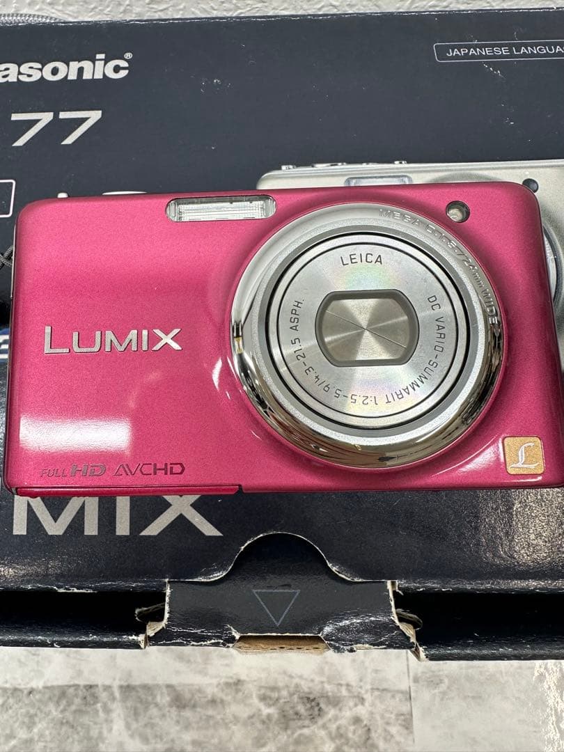 Panasonic LUMIX FX77 ピンク　付属品あり