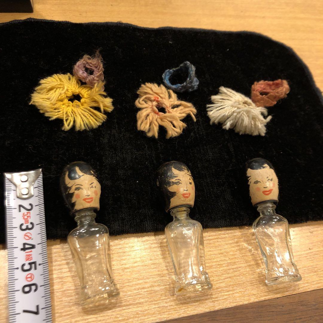 アンティーク　フラ人形　香水瓶 3 個