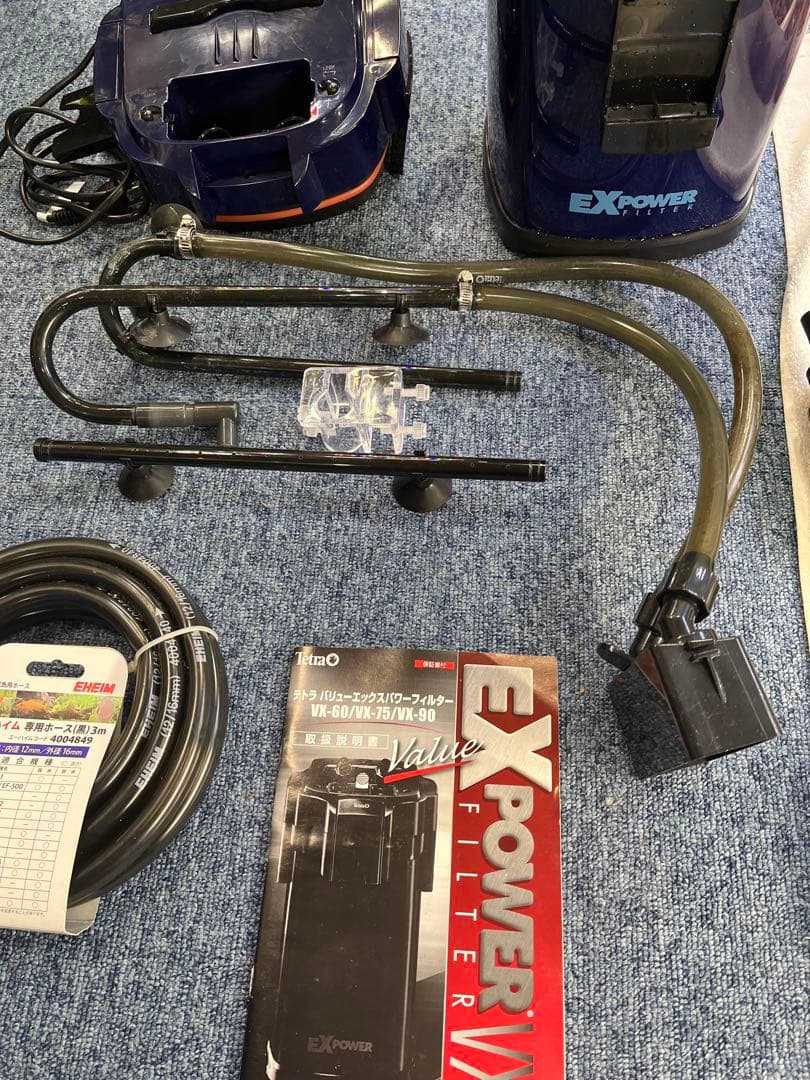 【中古美品】テトラVX-75 外部フィルター　使用期間半年　PHソフトSろ材付