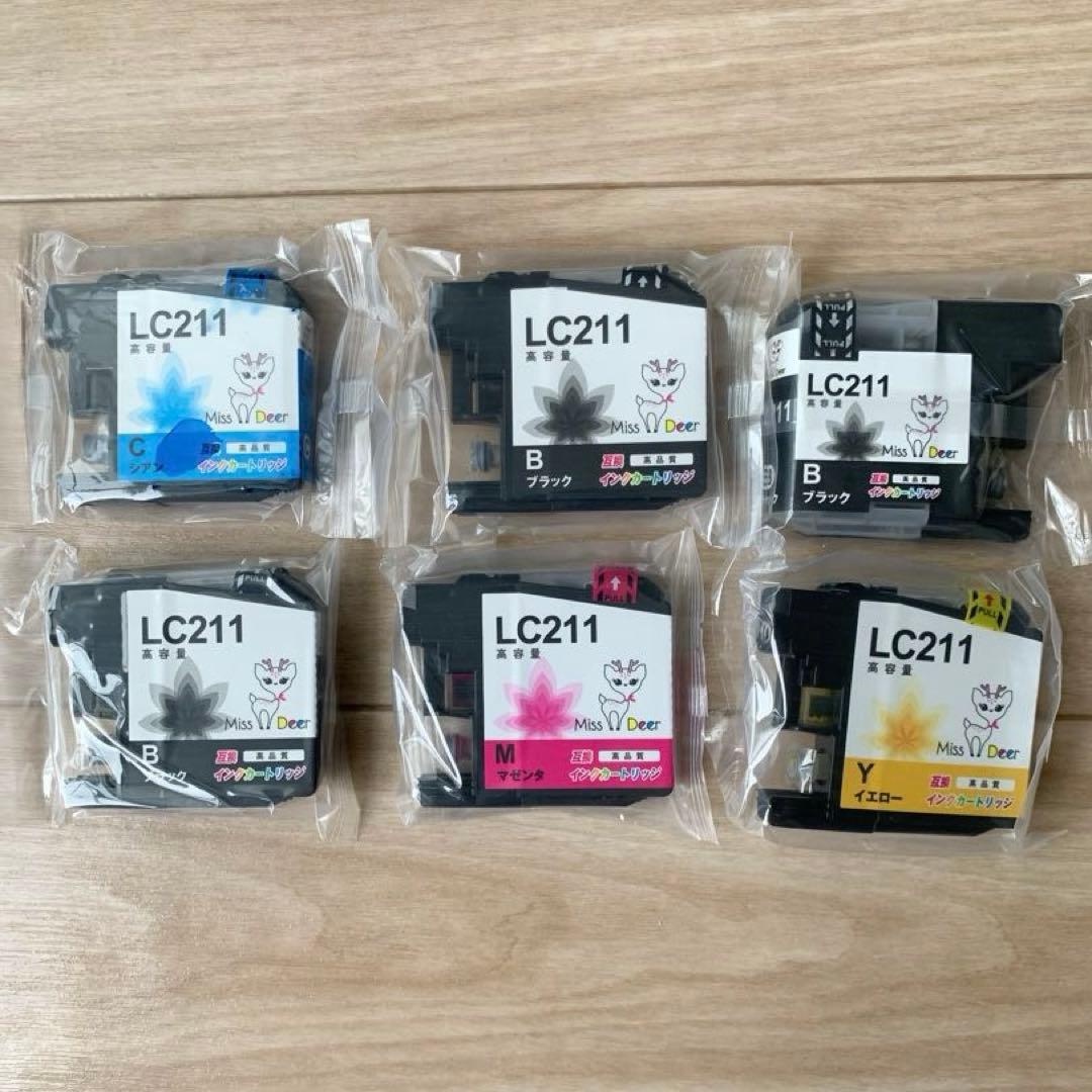 LC211BK 互換 黒 DCP-J968N等対応Brothe LC211BK