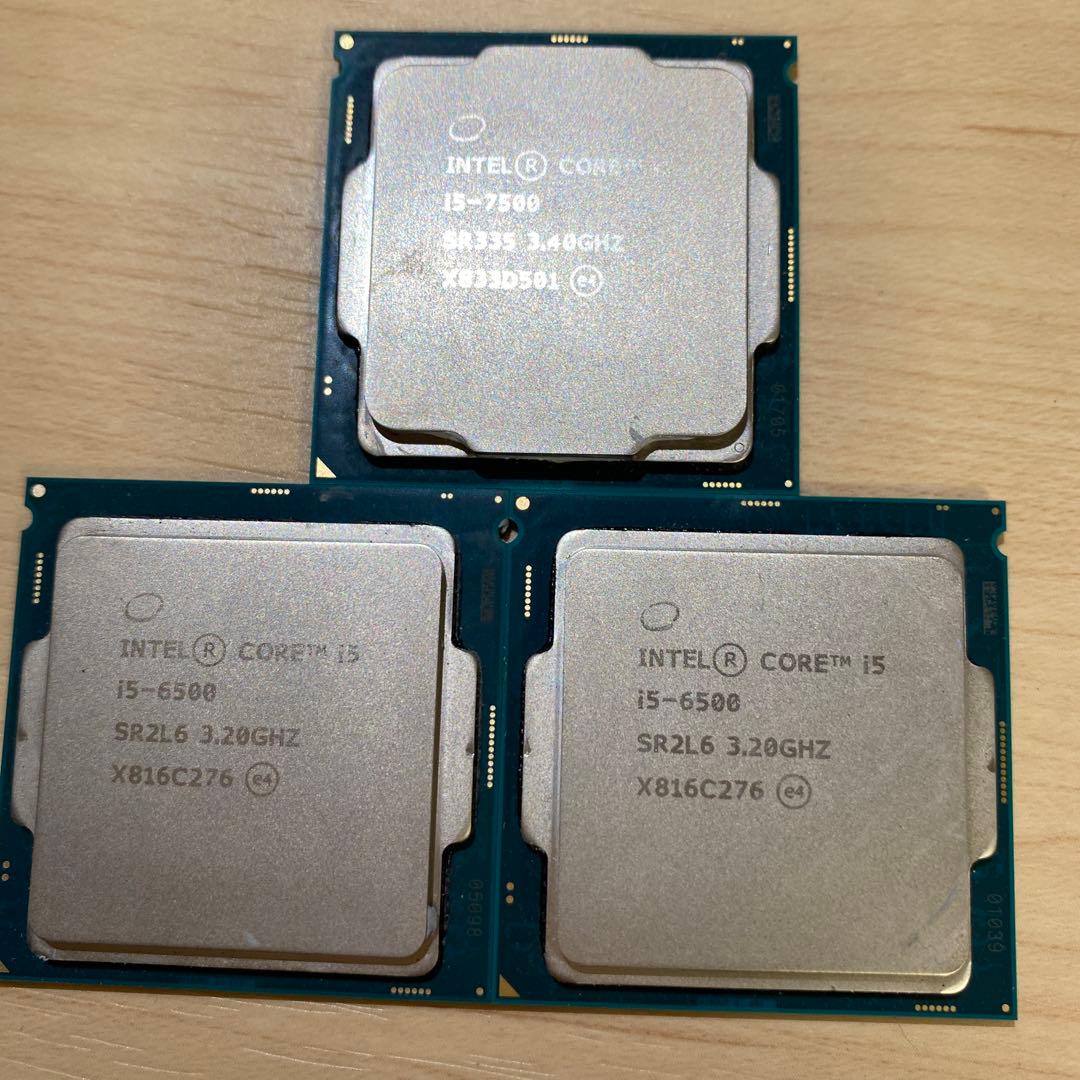 F*u様 CPU-i5-7500/1枚。 i5-6500/2枚