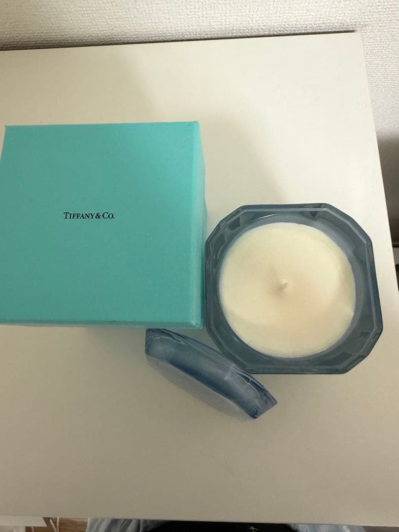 Tiffany & Co.青色ガラスキャンドル