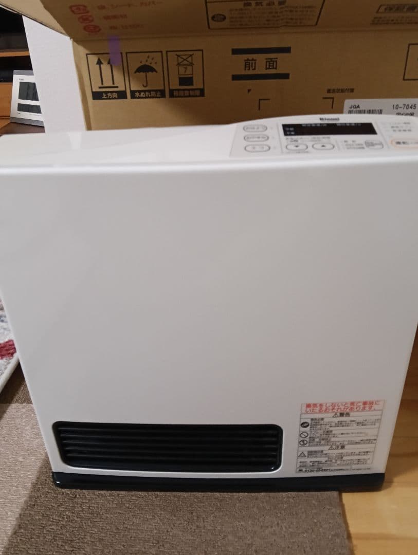 Rinnai ガスファンヒーター RC-S4002E-WH 美品 ガスコード付き
