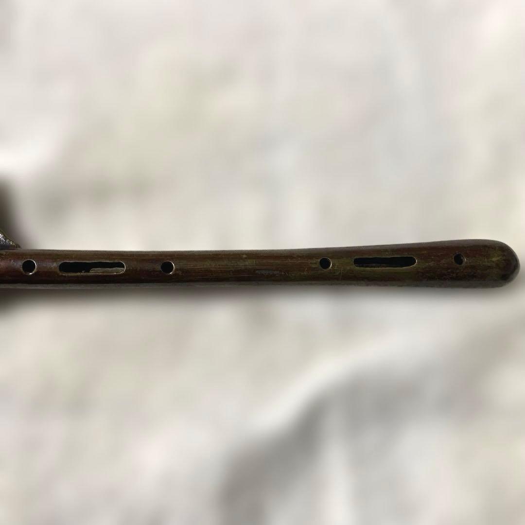 G-10矢立　天狗　書道　古道具　銅製　時代物　アンティーク雑貨　美術品　工芸品