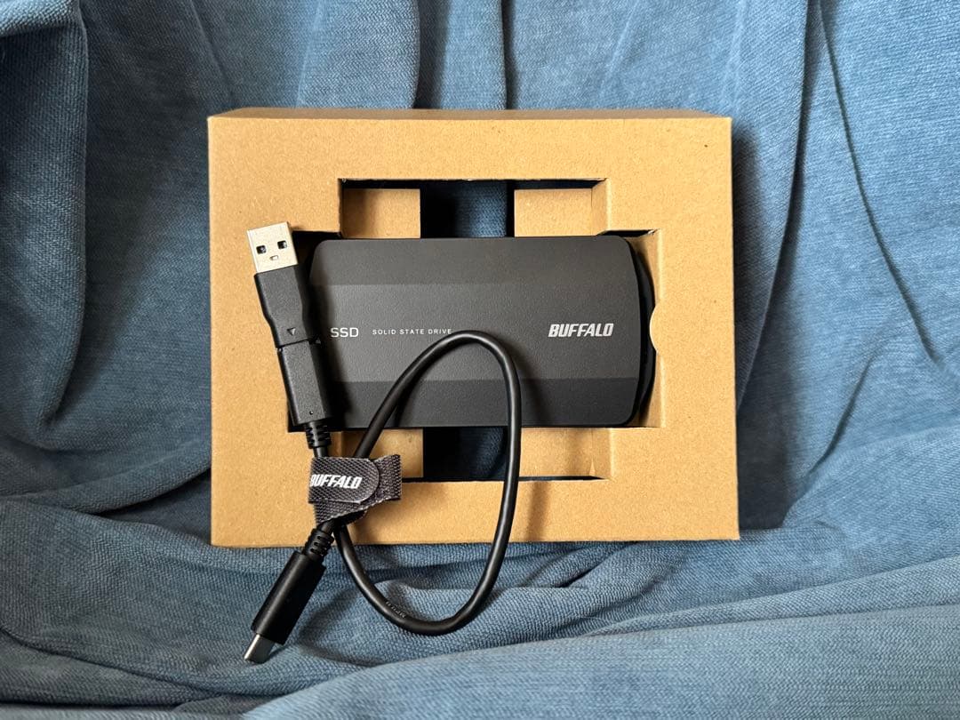 BUFFALO ポータブルSSD 500GB SSD-PHP500U3BA