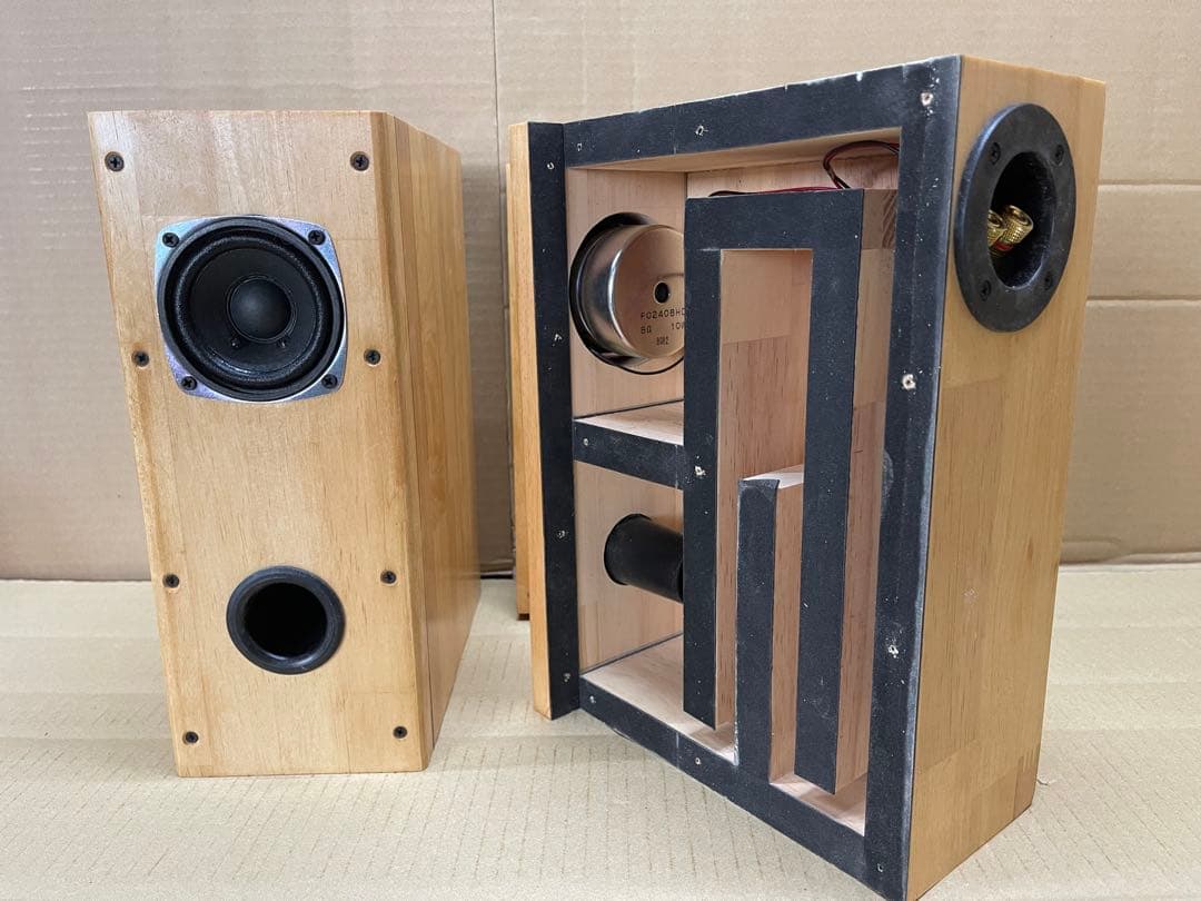 8cmユニット搭載スリムバスレフ　自作スピーカー