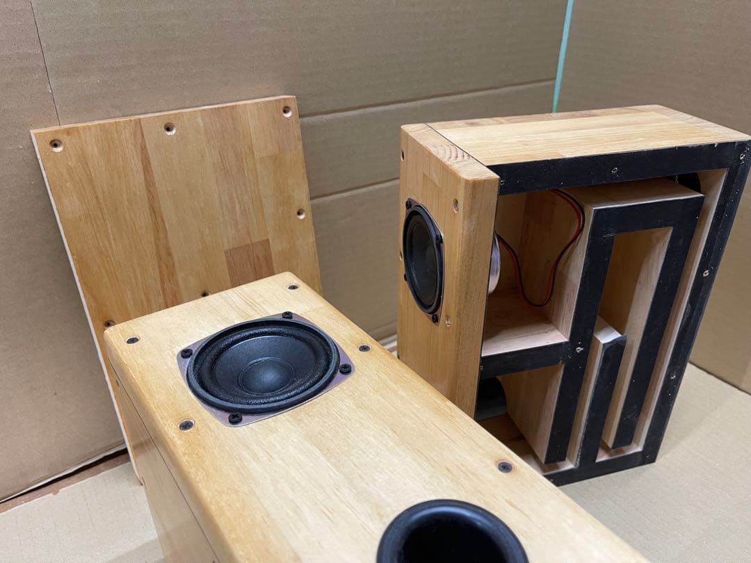 8cmユニット搭載スリムバスレフ　自作スピーカー
