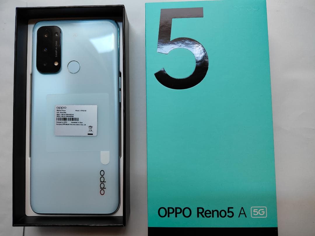 Oppo Reno5 A 5G アイスブルー 本体