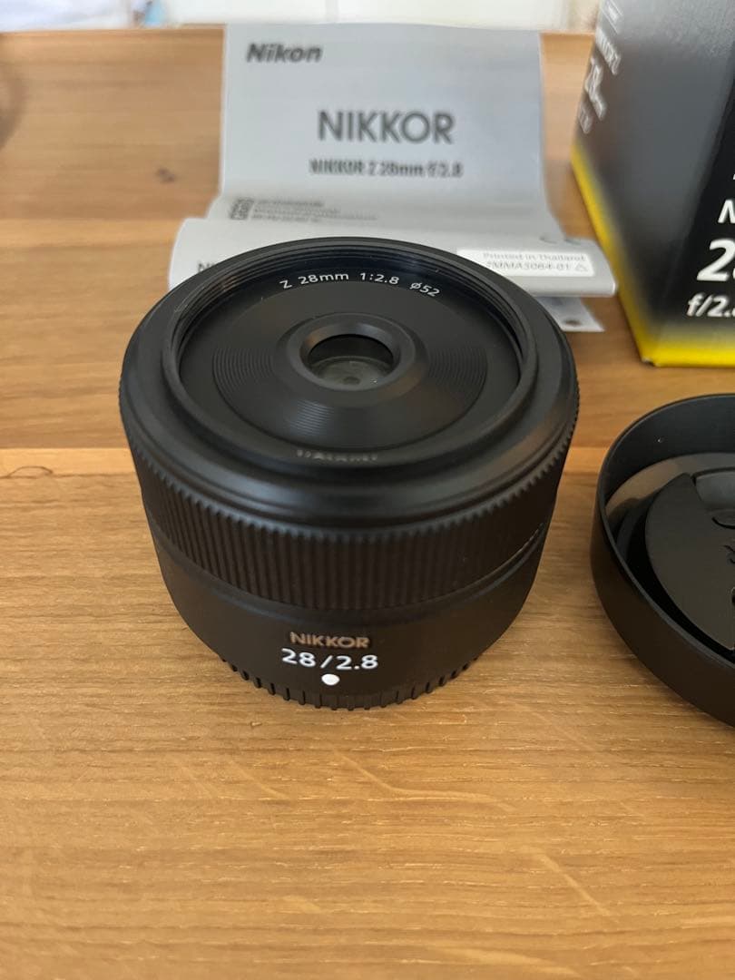 NIKKOR Z 28mm f/2.8 レンズフィルター フード付属　単焦点