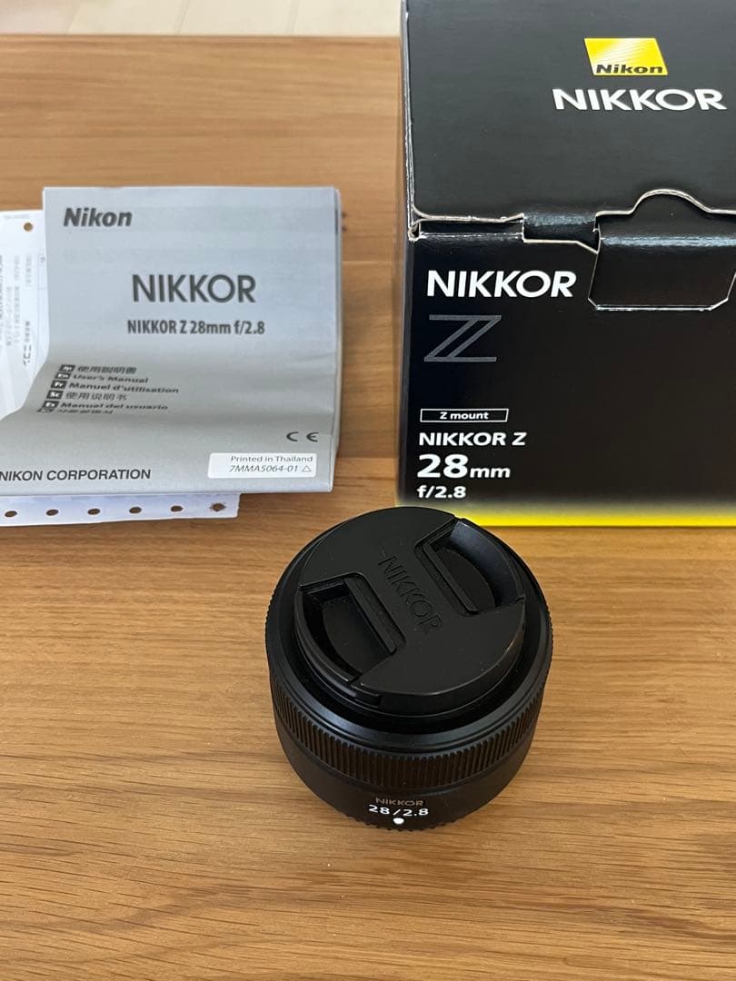 NIKKOR Z 28mm f/2.8 レンズフィルター フード付属　単焦点