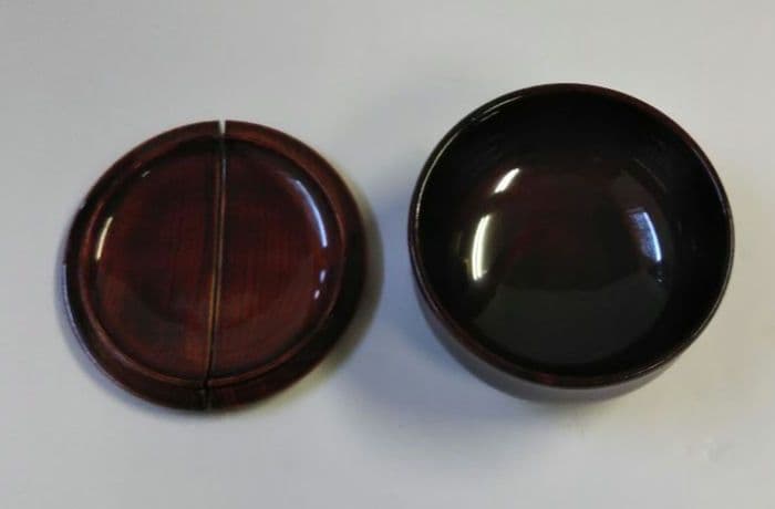 茶道具 老松茶器 薄器 茶入 溜塗 裏千家 表千家 覚々斎 一燈 割蓋 B