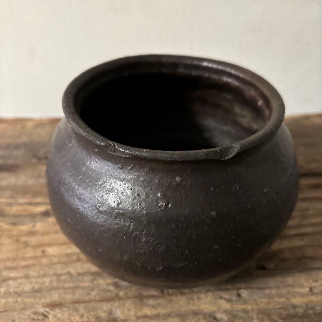韓国アンティーク　壷　オンギ 李朝　その３２検：骨董品.アンティーク.花器
