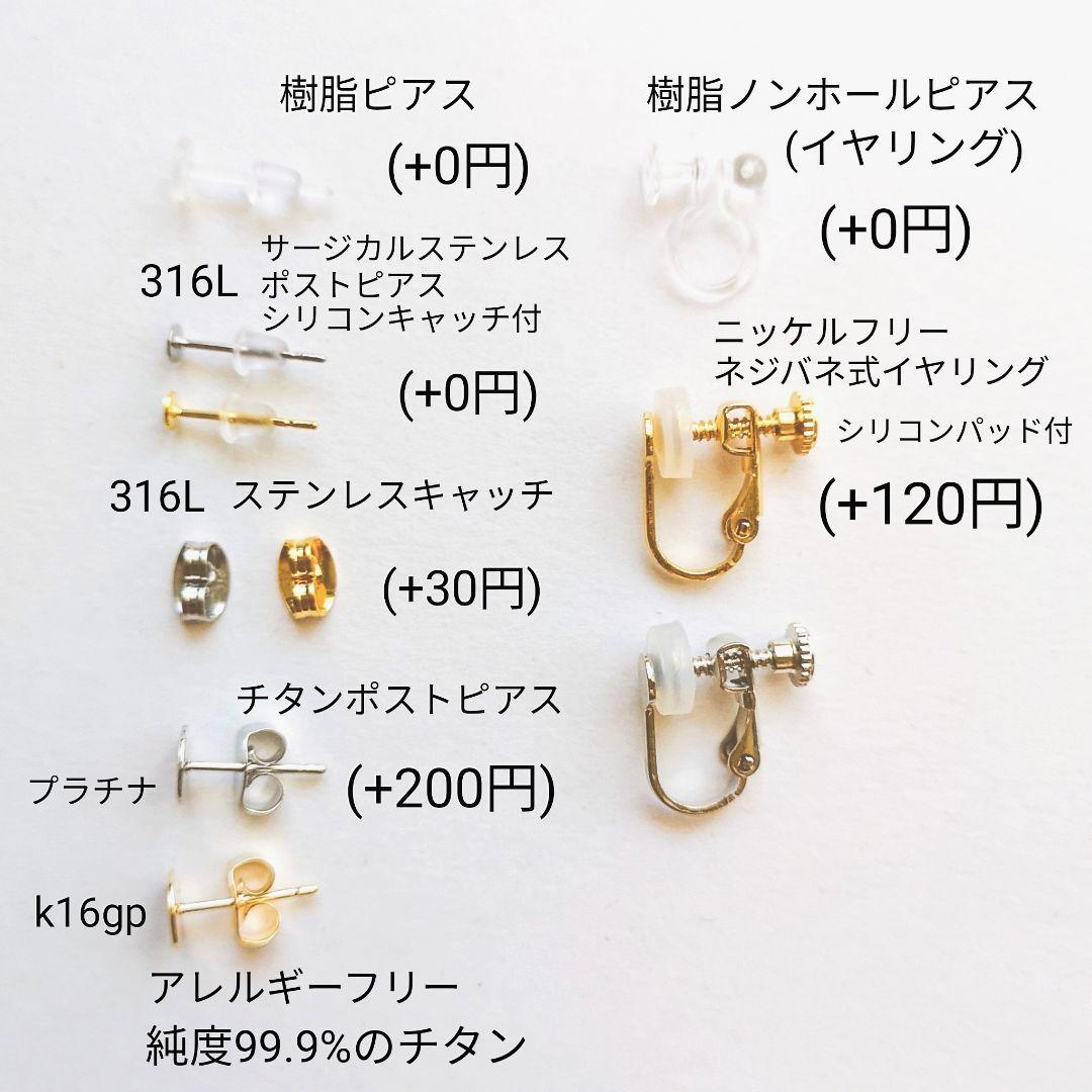 取引中　ブラックとレオパード柄のネコの一粒ピアス/イヤリング